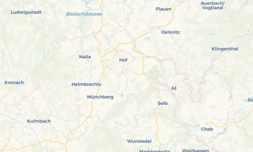 Regenradar Vorschaubild - Aktuelle Niederschläge in Oberkotzau und Umgebung