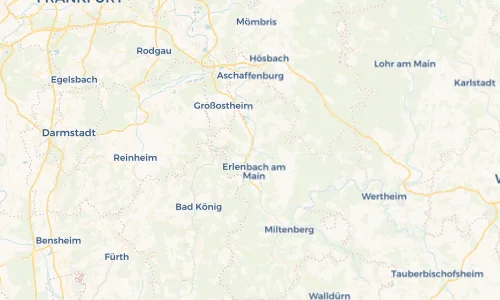 Regenradar Vorschaubild - Aktuelle Niederschläge in Obernburg am Main und Umgebung