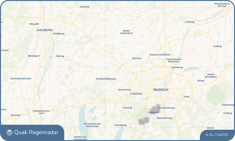 Quak Regenradar-Widget Olching