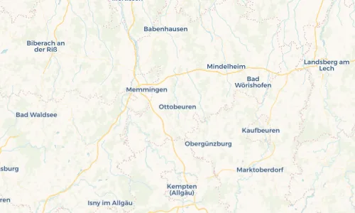 Regenradar Vorschaubild - Aktuelle Niederschläge in Ottobeuren und Umgebung