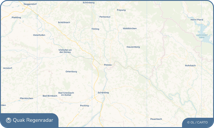 Quak Regenradar-Widget Passau