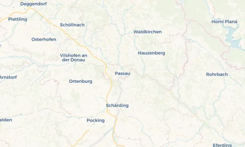 Regenradar Vorschaubild - Aktuelle Niederschläge in Passau und Umgebung