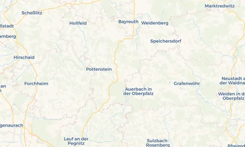 Regenradar Vorschaubild - Aktuelle Niederschläge in Pegnitz und Umgebung