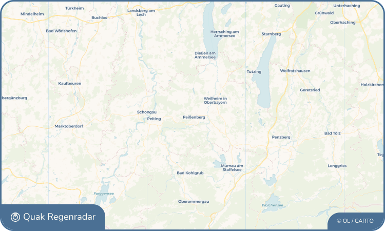 Quak Regenradar-Widget Peißenberg