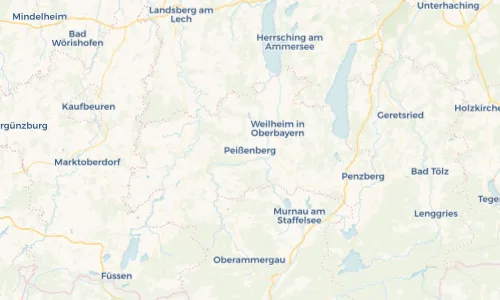 Regenradar Vorschaubild - Aktuelle Niederschläge in Peißenberg und Umgebung