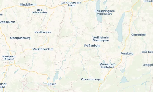 Regenradar Vorschaubild - Aktuelle Niederschläge in Peiting und Umgebung