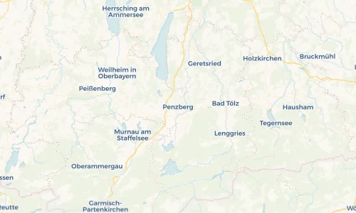 Regenradar Vorschaubild - Aktuelle Niederschläge in Penzberg und Umgebung