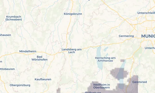 Regenradar Vorschaubild - Aktuelle Niederschläge in Penzing und Umgebung