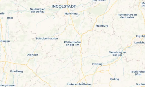 Regenradar Vorschaubild - Aktuelle Niederschläge in Pfaffenhofen an der Ilm und Umgebung