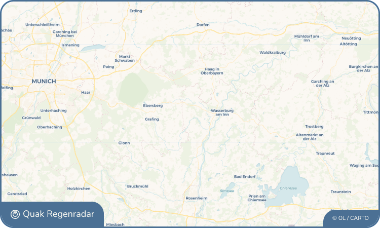Quak Regenradar-Widget Pfaffing