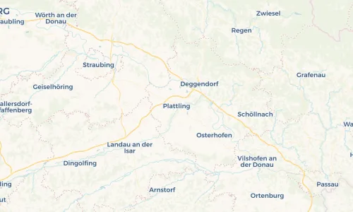 Regenradar Vorschaubild - Aktuelle Niederschläge in Plattling und Umgebung