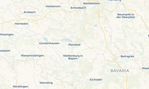 Regenradar Vorschaubild - Aktuelle Niederschläge in Pleinfeld und Umgebung