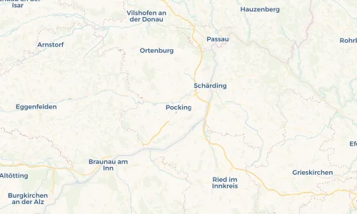 Regenradar Vorschaubild - Aktuelle Niederschläge in Pocking und Umgebung