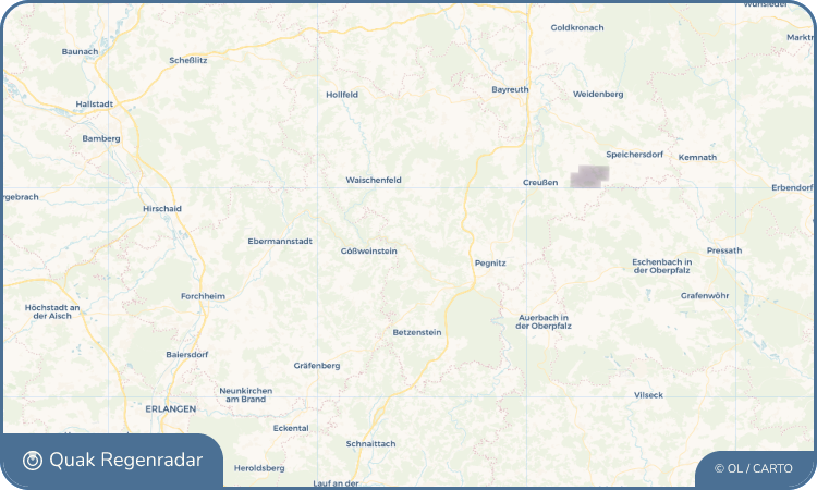 Quak Regenradar-Widget Pottenstein