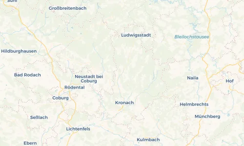 Regenradar Vorschaubild - Aktuelle Niederschläge in Pressig und Umgebung