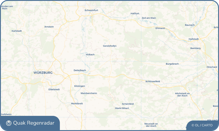 Regenradar-Widget für Prichsenstadt