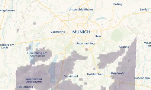 Regenradar Vorschaubild - Aktuelle Niederschläge in Pullach im Isartal und Umgebung