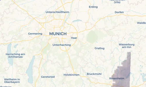 Regenradar Vorschaubild - Aktuelle Niederschläge in Putzbrunn und Umgebung
