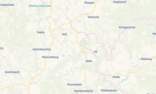 Regenradar Vorschaubild - Aktuelle Niederschläge in Rehau und Umgebung