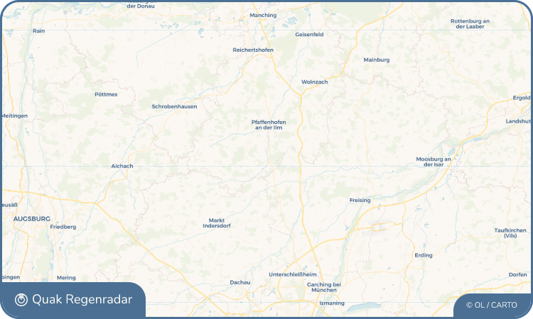 Regenradar-Widget für Reichertshausen