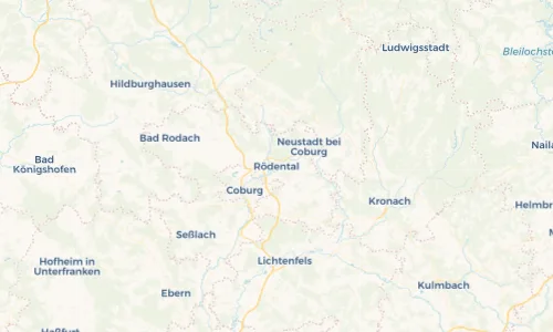 Regenradar Vorschaubild - Aktuelle Niederschläge in Rödental und Umgebung