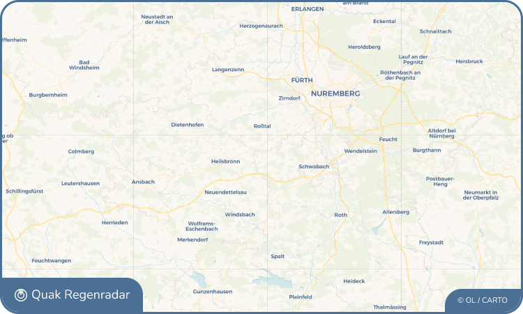 Regenradar-Widget für Rohr