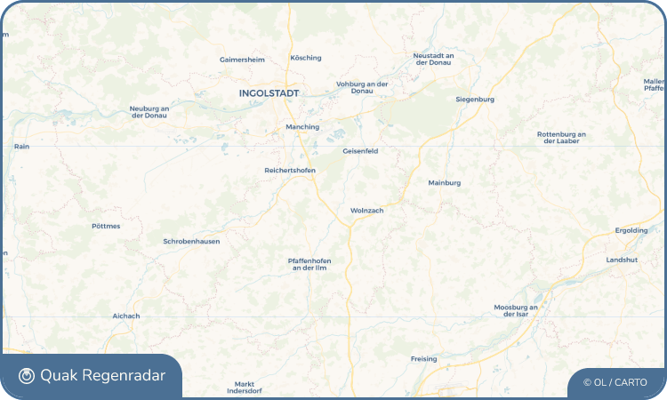 Quak Regenradar-Widget Rohrbach an der Ilm