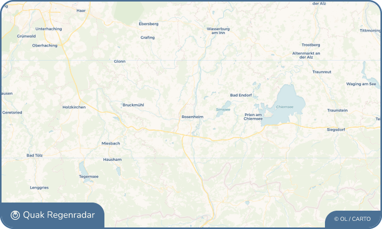 Regenradar-Widget für Rosenheim