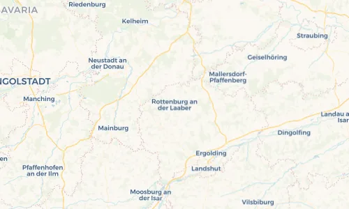 Regenradar Vorschaubild - Aktuelle Niederschläge in Rottenburg an der Laaber und Umgebung
