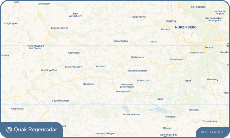 Quak Regenradar-Widget Sachsen bei Ansbach