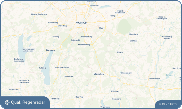 Regenradar-Widget für Sauerlach