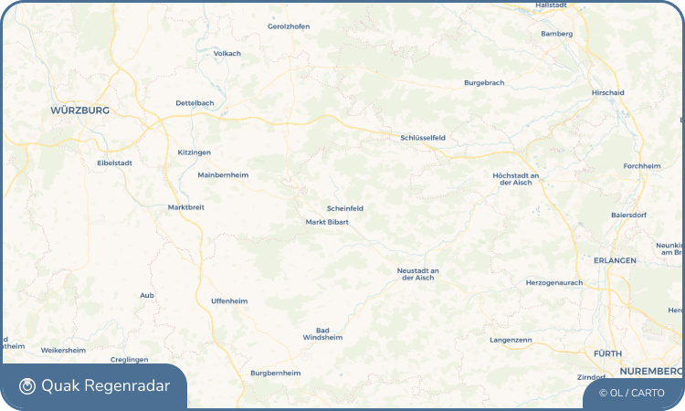 Regenradar-Widget für Scheinfeld