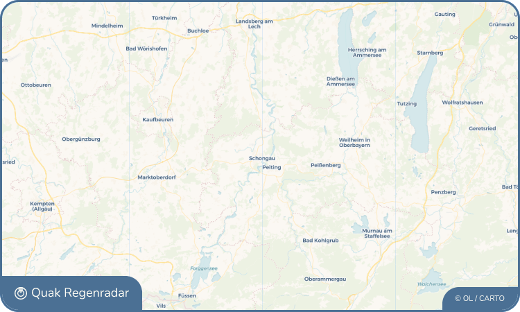 Quak Regenradar-Widget Schongau