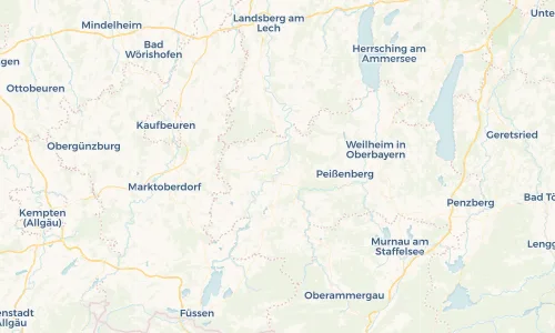 Regenradar Vorschaubild - Aktuelle Niederschläge in Schongau und Umgebung