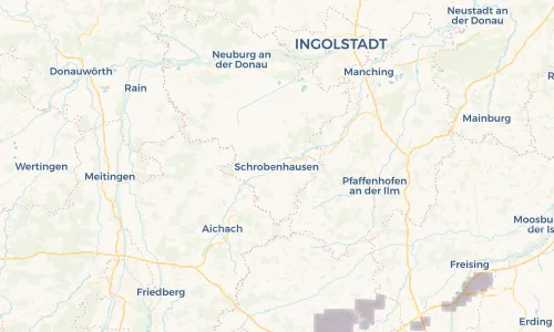 Regenradar Vorschaubild - Aktuelle Niederschläge in Schrobenhausen und Umgebung