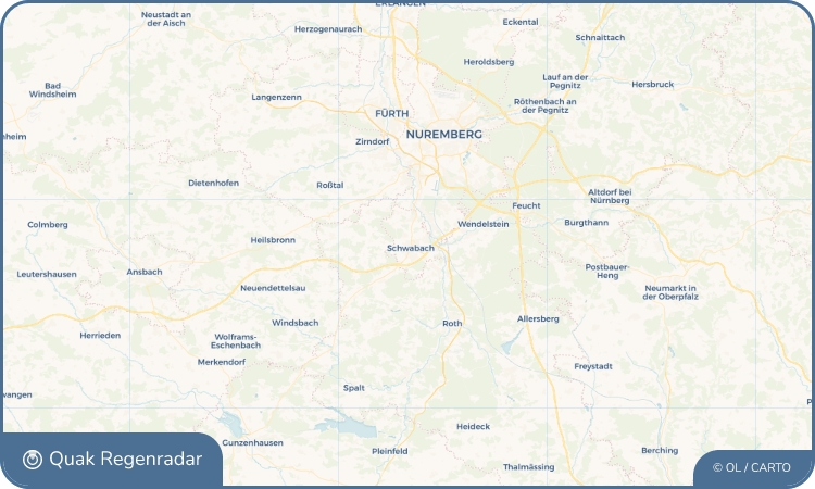 Regenradar-Widget für Schwabach