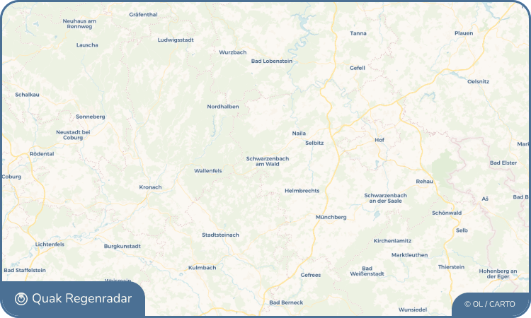 Quak Regenradar-Widget Schwarzenbach am Wald
