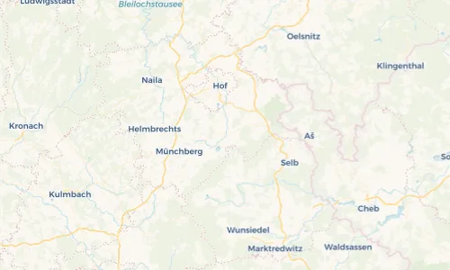 Regenradar Vorschaubild - Aktuelle Niederschläge in Schwarzenbach an der Saale und Umgebung
