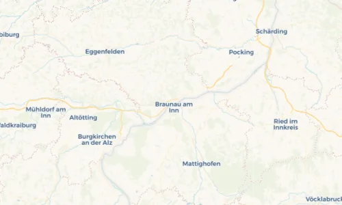 Regenradar Vorschaubild - Aktuelle Niederschläge in Simbach am Inn und Umgebung