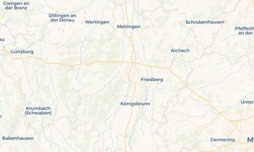 Regenradar Vorschaubild - Aktuelle Niederschläge in Stadtbergen und Umgebung
