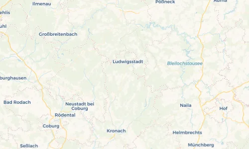 Regenradar Vorschaubild - Aktuelle Niederschläge in Steinbach am Wald und Umgebung