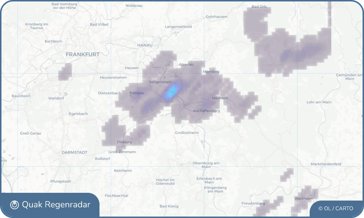Regenradar-Widget für Stockstadt am Main