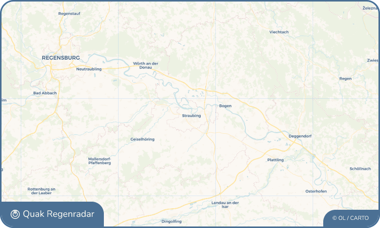 Quak Regenradar-Widget Straubing