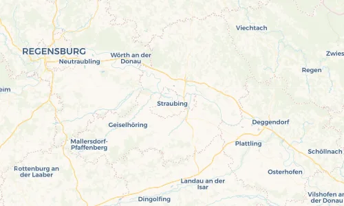 Regenradar Vorschaubild - Aktuelle Niederschläge in Straubing und Umgebung
