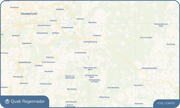 Quak Regenradar-Widget Sulzbach am Main