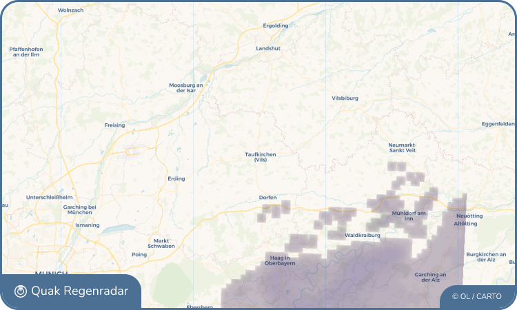 Quak Regenradar-Widget Taufkirchen (Vils)