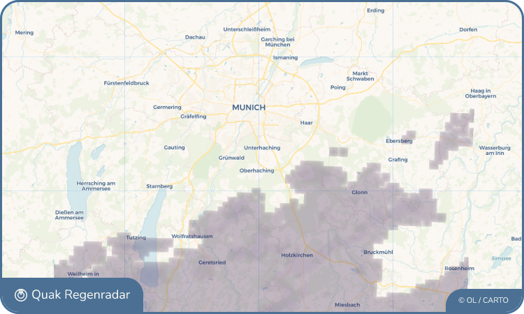 Quak Regenradar-Widget Taufkirchen
