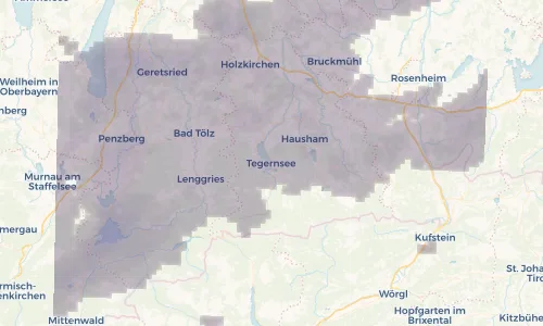 Regenradar Vorschaubild - Aktuelle Niederschläge in Tegernsee und Umgebung