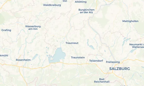 Regenradar Vorschaubild - Aktuelle Niederschläge in Traunreut und Umgebung