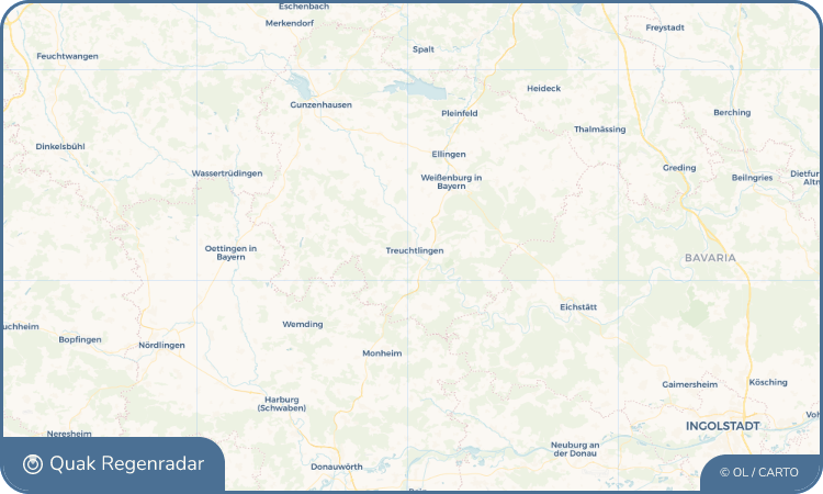Regenradar-Widget für Treuchtlingen